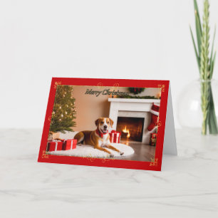 Furry Buddy Christmas Card