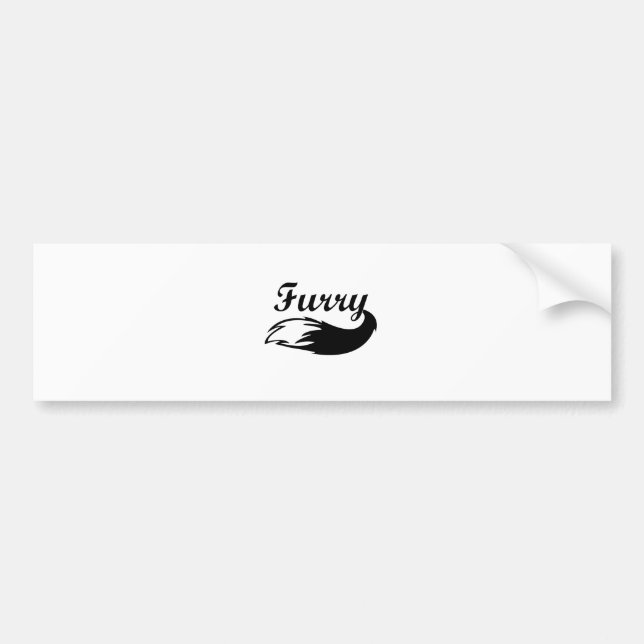Furry Bumper Sticker (Front)
