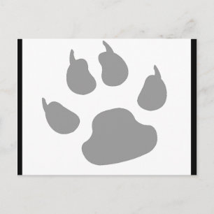 furry canine postcard
