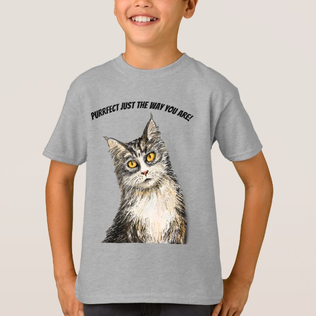 furry cat T-Shirt (Front)
