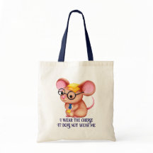 Furry Cheese Man Business Mouse Tie Glasses Nerdy