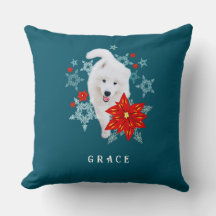 Furry Christmas Dog Samoyed personalized