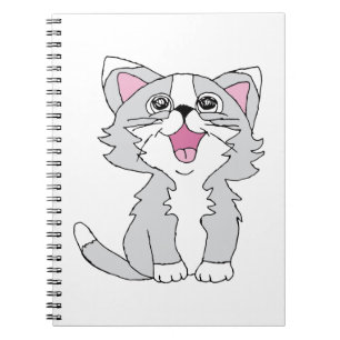 Furry Cute Cat Aesthetic Happy Cat Clipart Drawing Notebook