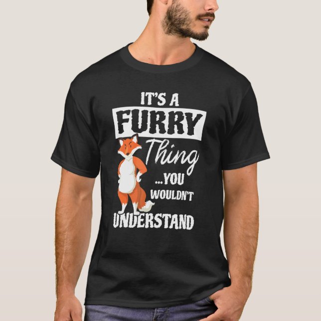 Furry Fandom Furries  Cute Animal Cosplay Costume T-Shirt (Front)