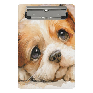 Furry Friend Sad Eyes Puppy Photo Mini Clipboard