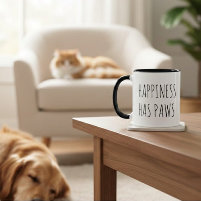 Furry Friends Charming Black Typography Pet Sitter Mug (Creator Uploaded)