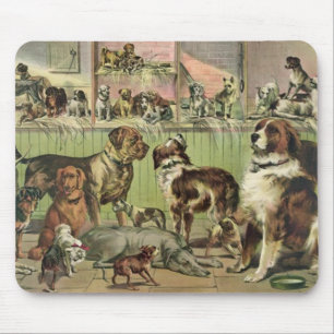 Furry Friends Dog Lovers Mouse Pad