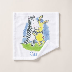 Furry Friends Hugs Kids Wash Cloth