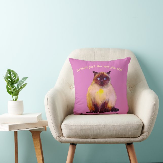Furry Himalayan cat Cushion (Chair)