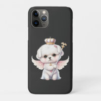 Furry Joy: Angel Wing Maltese Dog Puppy Gift
