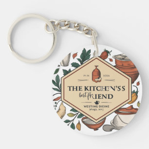 Furry Kitchen Helper Key Ring