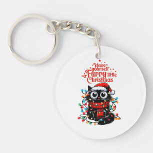 Furry Little Christmas  Key Ring