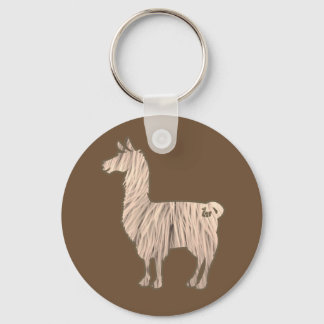 Furry Llama Keychain