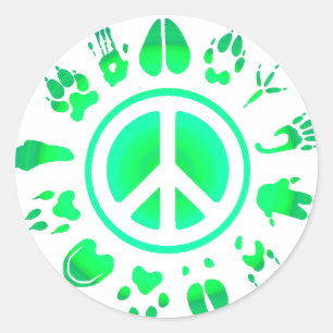 Furry love classic round sticker