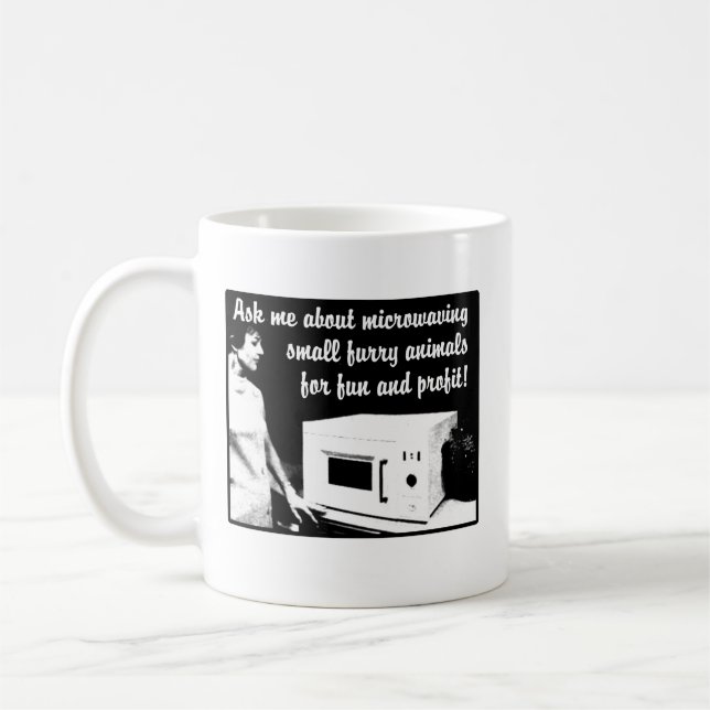 Furry Microwave Funny Mug Humour (Left)
