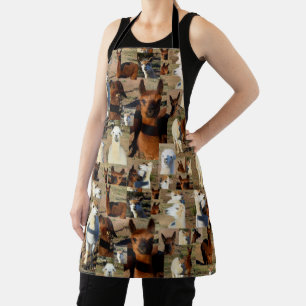 "Furry Moments: An Alpaca Photo Collage" Apron