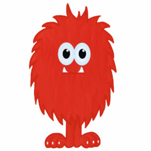 Furry Monster Sculpture Standing Photo Sculpture