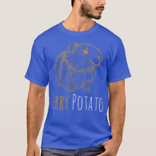 Furry Potato Cavies Cavy Wheek Funny Guinea Pig Lo T-Shirt