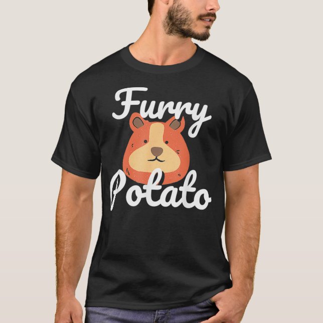 Furry Potato Funny Guinea Pig Pet  T-Shirt (Front)