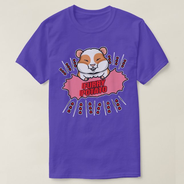 Furry Potato - Funny Guinea Pig  T-Shirt (Design Front)