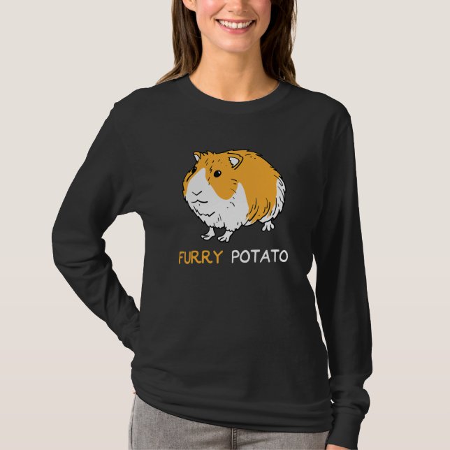 Furry Potato  Guinea Pig Hamster Pet T-Shirt (Front)