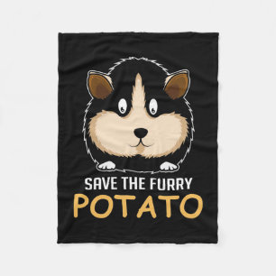 Furry Potato Guinea Pig Owner Fleece Blanket