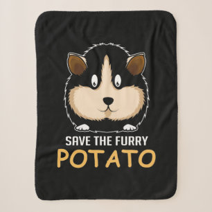 Furry Potato Guinea Pig Owner Sherpa Blanket