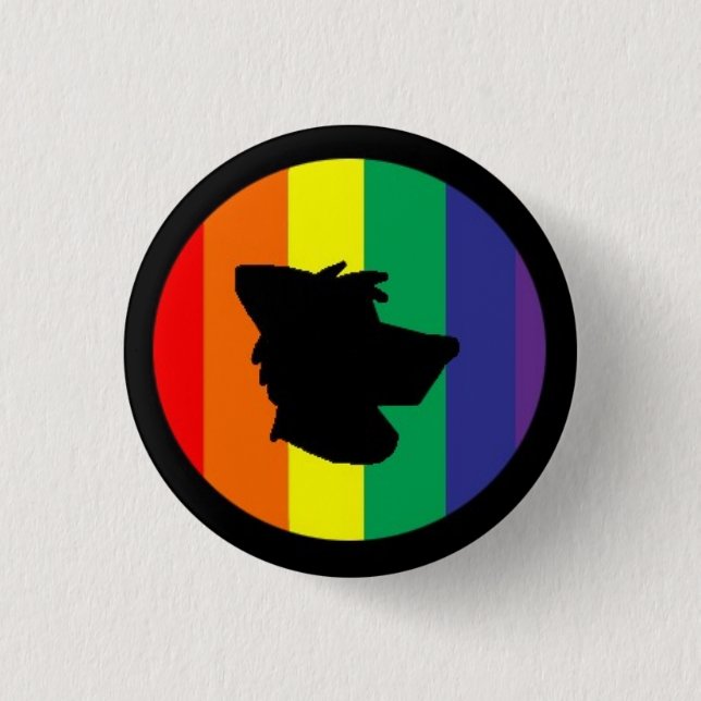 Furry Pride 3 Cm Round Badge (Front)