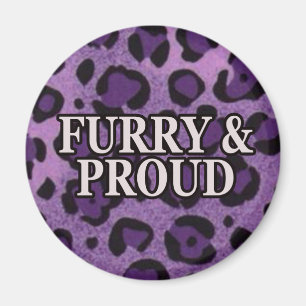 Furry & Proud Magnet Leo Version