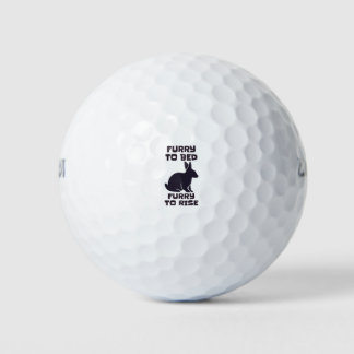 Furry to bed furry to rise golf balls