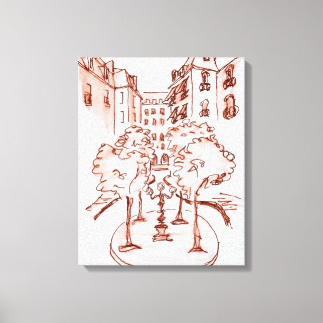 Furstenberg, Saint-Germain-des-Pres Church, Paris Canvas Print (Front)