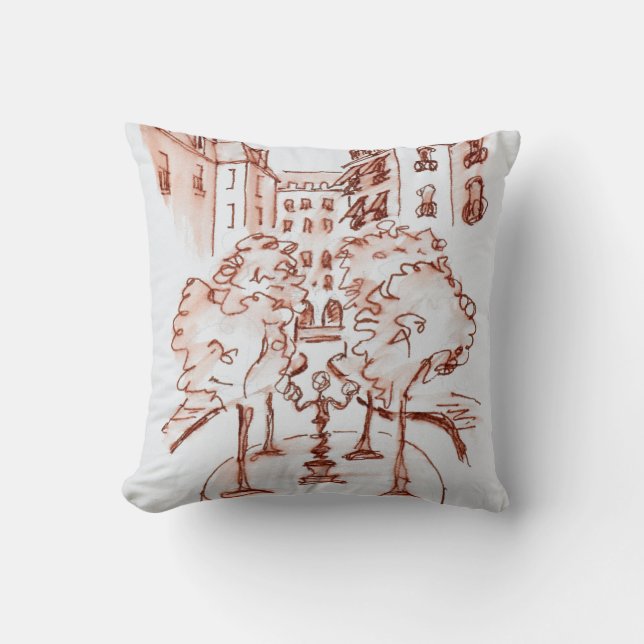 Furstenberg, Saint-Germain-des-Pres Church, Paris Cushion (Front)