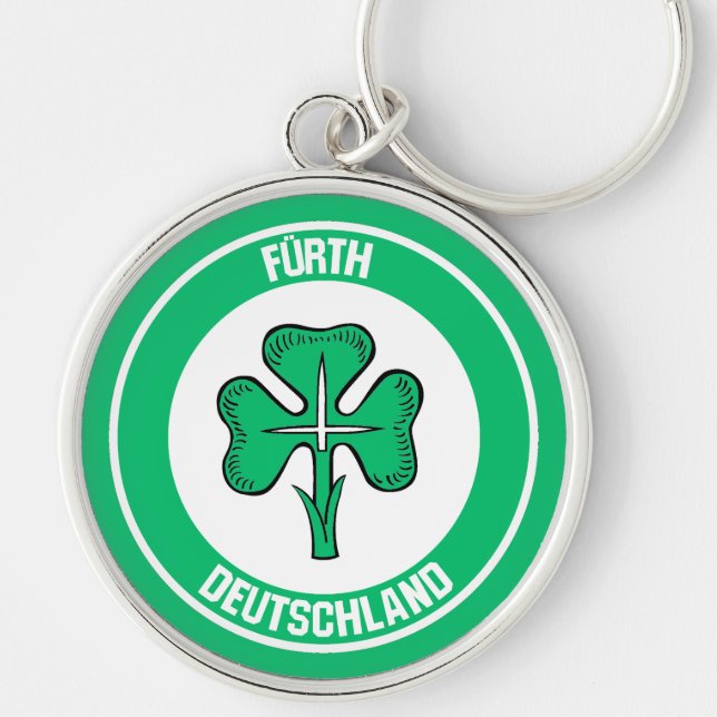 Fürth Round Emblem Key Ring (Front)
