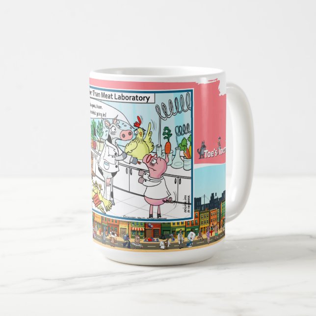 Further Than Meat | Satirical Humor Classic Coffee Mug (Front Right)