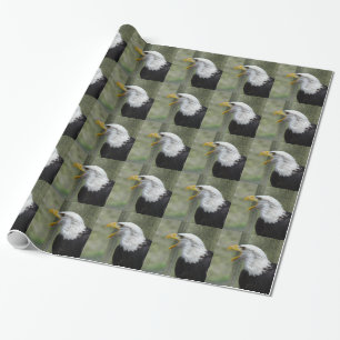 Fury Bald Eagle Wrapping Paper