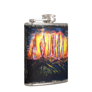 Fury Fires Hip Flask