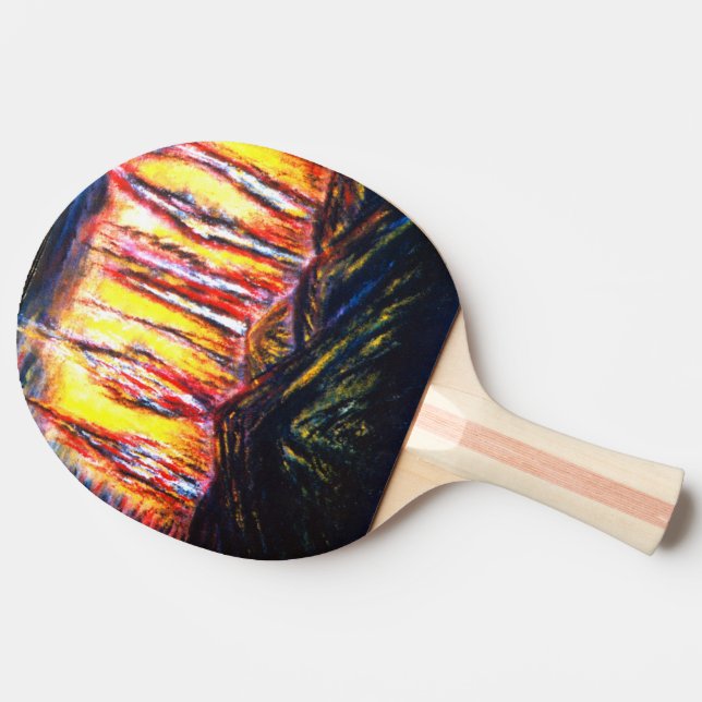 Fury Fires Ping Pong Paddle (Side)