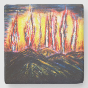 Fury Fires Stone Coaster