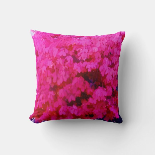 Fuschia Bush Pillow (Front)