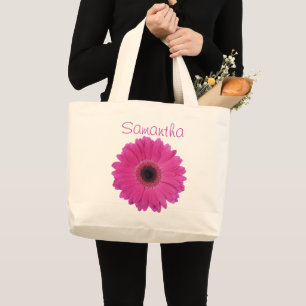 Fuschia Flower Jumbo Tote Bag