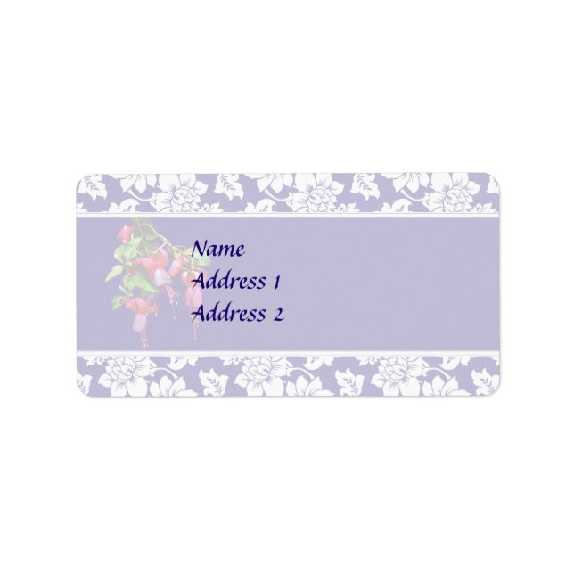 Fuschia Marshia Wedding Invitation Set Label (Front)