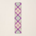 Fuschia Scottish Tartan Plaid Pattern Scarf<br><div class="desc">Light fuschia plaid scarf.</div>