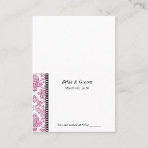 Fuschia Wedding Placecards