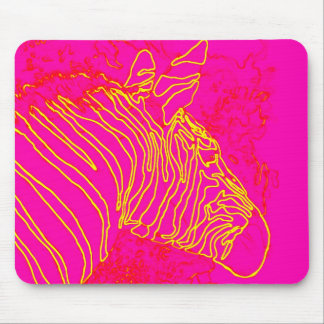 Fuschia Zebra Mouse Mat