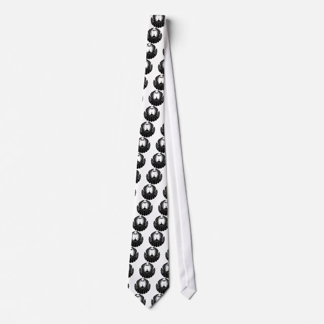 Fusen-style chrysanthemum tie (Front)