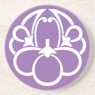 Fusen-style shadowed ume (h) coaster