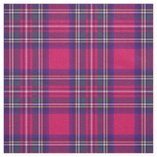 Fushia pink plaid, with blue/green/gold/white fabric