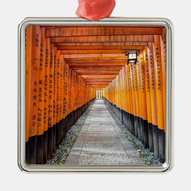 Fushimi Inari Shrine, Kyoto Japan Metal Tree Decoration (Front)