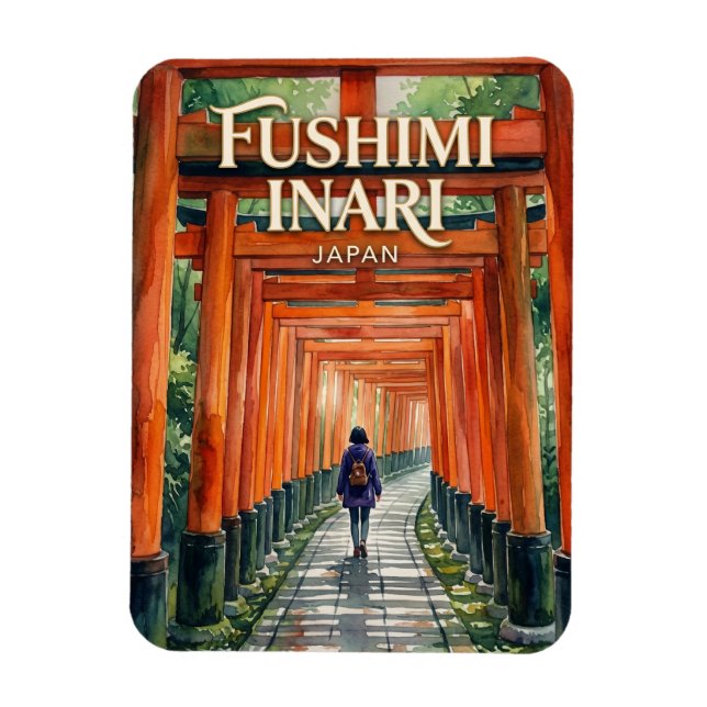 Fushimi Inari-taisha Japan Magnet (Vertical)