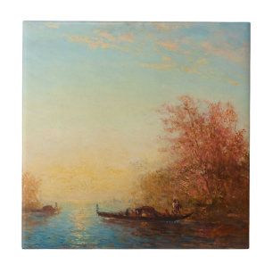 Fusine, Environs De Venise – Félix Ziem Tile